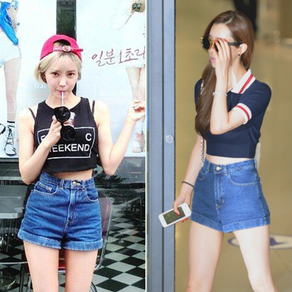 3 kiểu trang phục denim phủ sóng showbiz Hàn mùa hè này